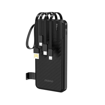 Powerbank 10000mAh z wbudowanymi kablami
