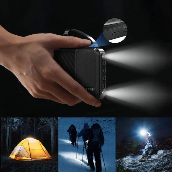 Powerbank 10000mAh z wbudowanymi kablami