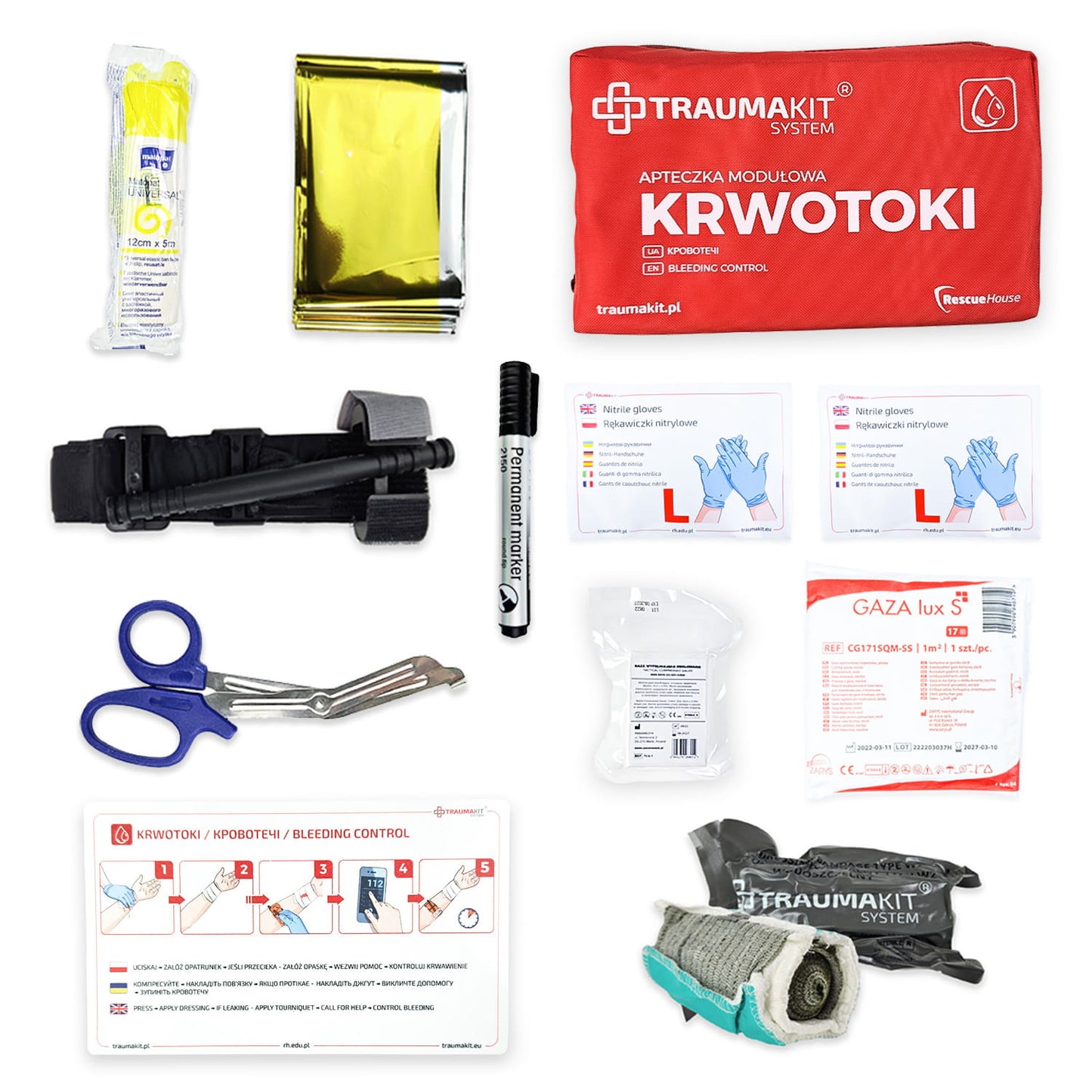 Plecak Ewakuacyjny Zestaw ETK (Evacuation Trauma Kit)