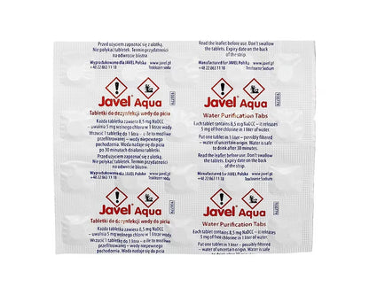 Tabletki Javel Aqua do uzdatniania wody